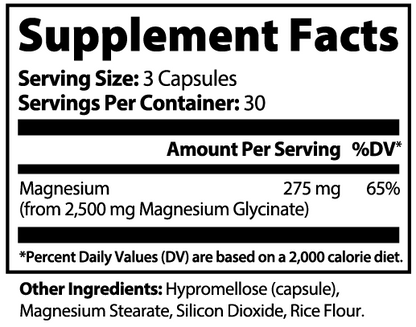 Magnesium Glycinate – Muscle, Nerve & Sleep Support